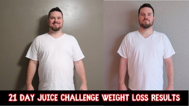 Juicing 21 Day Challenge Before and After Weight Loss Results