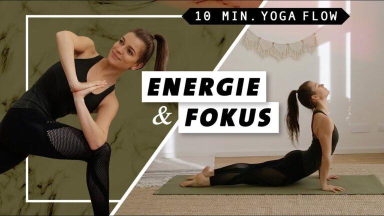 Yoga Flow für Energie, Konzentration & Selbstbewusstsein | schnell und effektiv | 10 Minuten