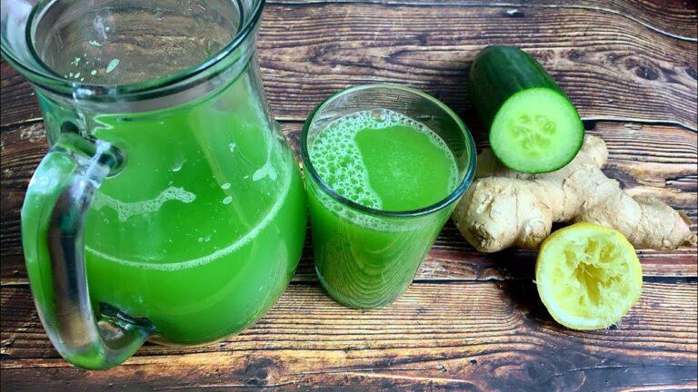 DETOX DRINK RECIPE || GREEN JUICE FOR DETOXING AND WEIGHT LOSS || TERRI-ANN’S KITCHEN