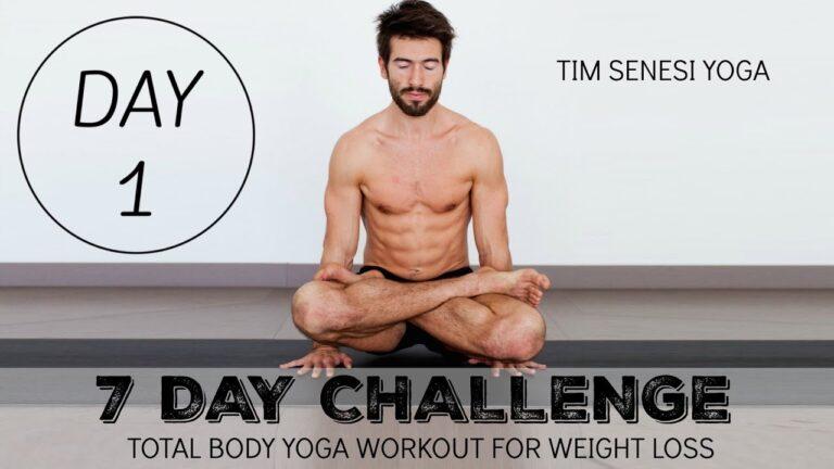 Total Body Yoga Workout for Weight Loss 7 Day Challenge DAY 1
