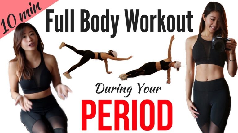 10 min Workout on Period! Best Exercises During "That Time of the Month" to Help with PMS