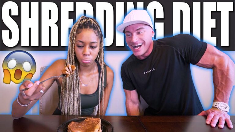 NON FITNESS GIRLFRIEND TRIES MY BODYBUILDING DIET FOR A DAY