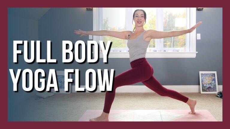 30 min Intermediate Full Body Yoga - Vinyasa Yoga NO PROPS