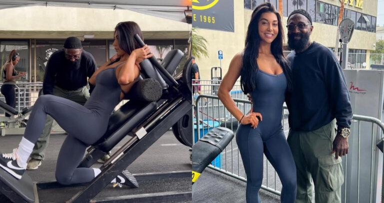 Charles Glass Leads Arnold Classic Bikini Champion Lauralie Chapados Through Leg Workout - Generation Iron Fitness & Bodybuilding Network