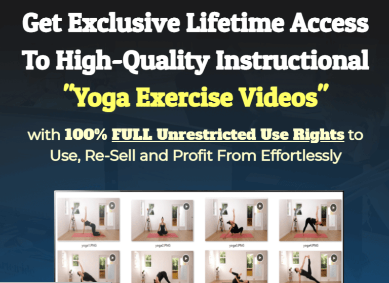 HD Yoga Videos PLR Review OTO UPSELL And BONUS - Get HD Yoga Videos With FULL Unrestricted Use Rights With High-Quality Yoga Exercise Instructional Training Videos » REVIEW OTO UPSELL