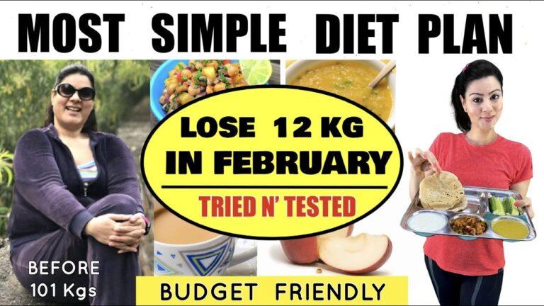 Easily Lose 12 Kgs In February | Most Simple Diet Plan For QUICK Weight Loss | 100% Effective Diet