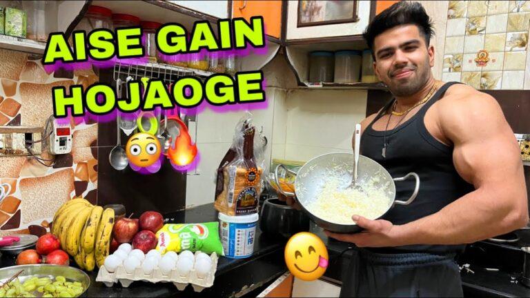 BODYBUILDING GAINING COMPETITION DIET AISE HOTI😳 FULL DAY 6 MEALS✅