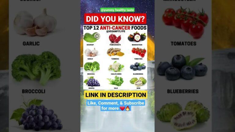 Did You Know? | Top 12 ANTI CANCER Foods You Should Eat 🤯🔥 #shorts #cancerawareness #cancer