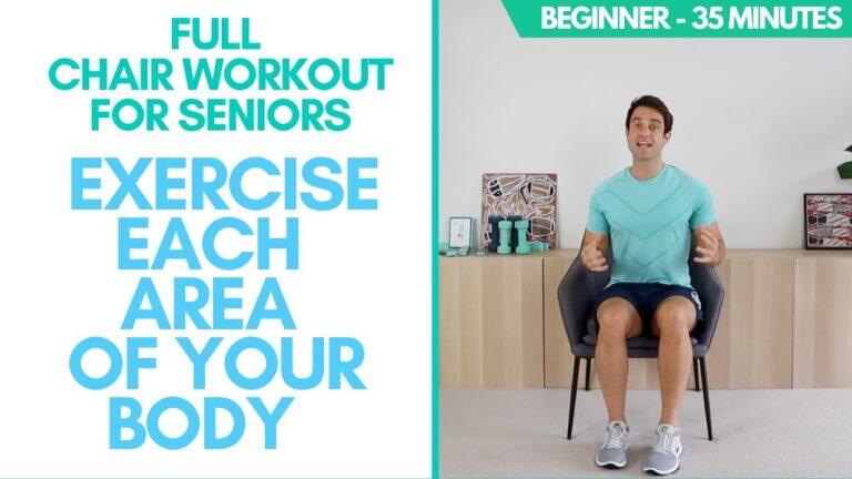 Full Chair Workout For Seniors (Seated) - 35 Minutes, Beginner - Exercise Every Area of Your Body