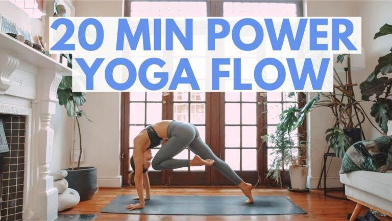 20 Minute POWER FLOW: Yoga Workout CORE + LOWER BODY Focused Yoga Flow🔥