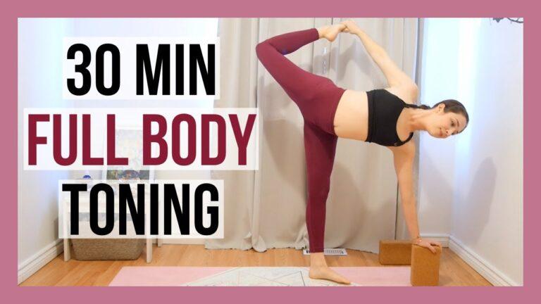 30 min Full Body Yoga Toning - Intermediate Vinyasa Yoga