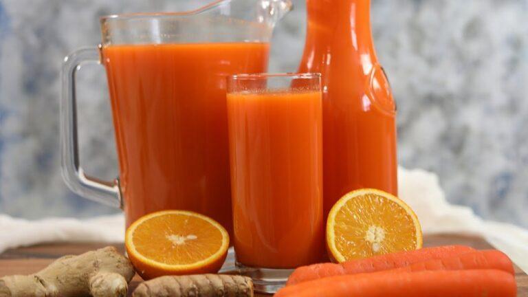Carrot and Orange Juice for Detox and Beautiful Skin