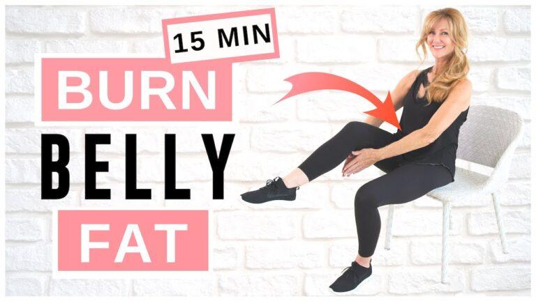 Lose Belly Fat Sitting Down | AB WORKOUT For Women Over 50!