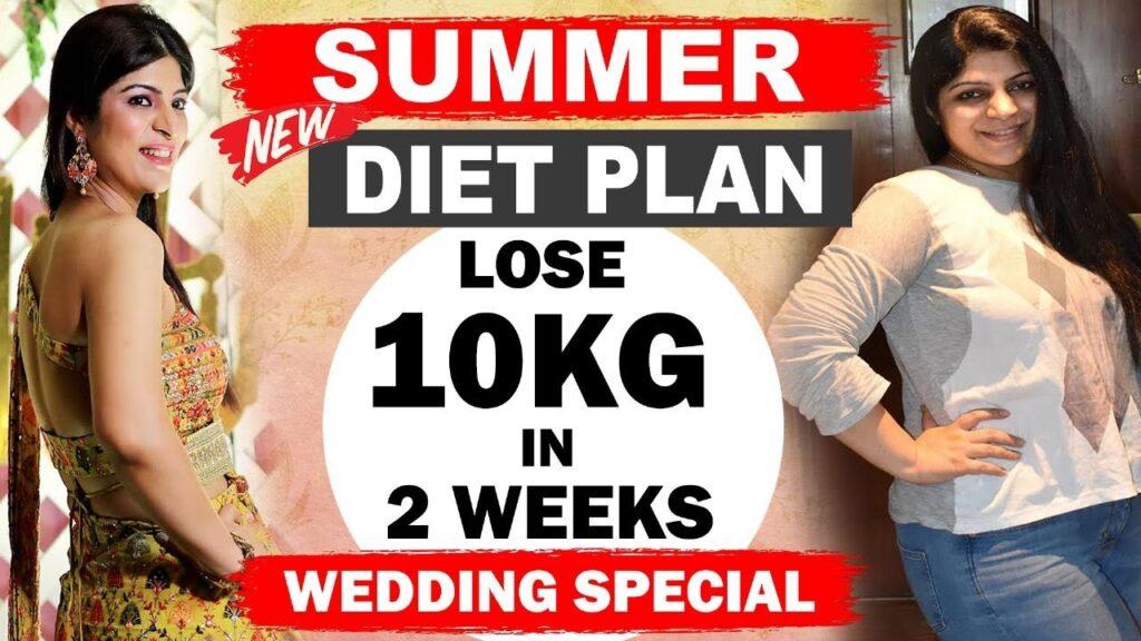 Summer Diet Plan For Weight Loss |Wedding Diet Plan To Lose 10 Kg in 2 weeks |Hindi|Dr.Shikha Singh