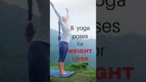5 Yoga Poses for Weight Loss (Asanas) #shorts