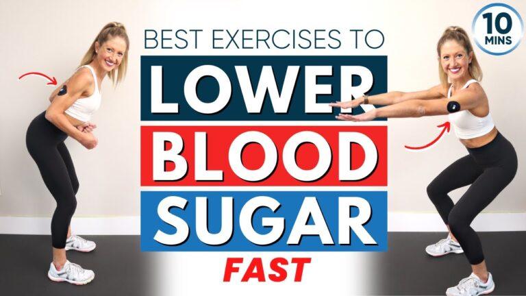 Best exercises to lower blood sugar fast (ALL STANDING 10 Minutes)