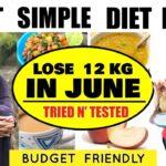 Easily Lose 12 Kgs In June | Most Simple Diet Plan For QUICK Weight Loss | 100% Effective Diet