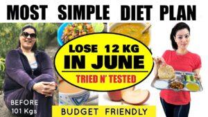Easily Lose 12 Kgs In June | Most Simple Diet Plan For QUICK Weight Loss | 100% Effective Diet