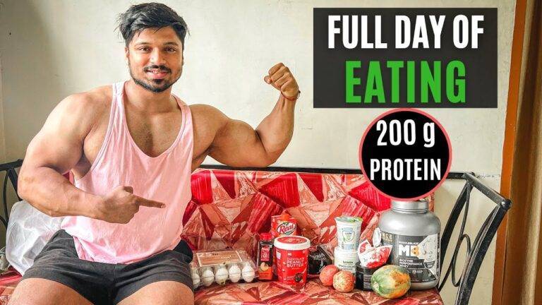 My Full Day Of Eating For Muscle Mass - 200 GM PROTEIN INDIAN DIET PLAN 🇮🇳
