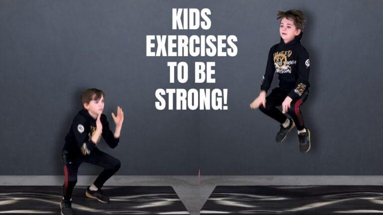 Exercises For Kids To Get STRONGER (STRONG KIDS WORKOUT)