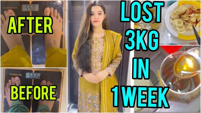 HOW I LOSE 3 KGS IN 7 Days I|Weight loss diet plan with Intermittent Fasting|| Weight Loss Journey