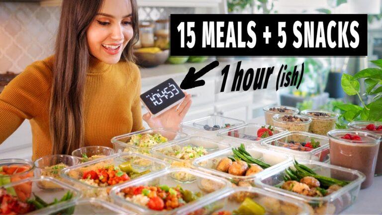 Healthy Weight Loss Meal Prep - Done in 1 Hour