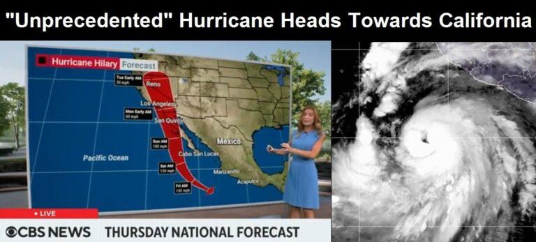 “Unprecedented” Hurricane Heads Towards California