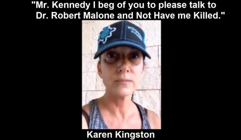 Whistleblower Karen Kingston Flees U.S. Claiming Robert F. Kennedy Jr.’s Advisor Dr. Robert Malone Ordered a CIA Assassination of Her