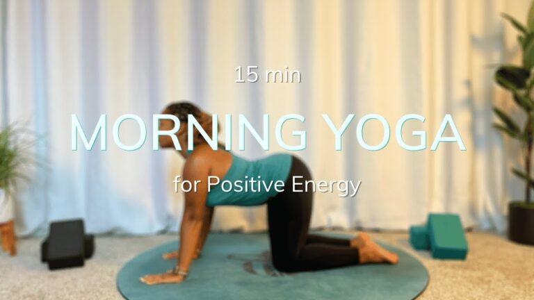 15 min Morning Yoga for Positive Energy | International Yoga Month