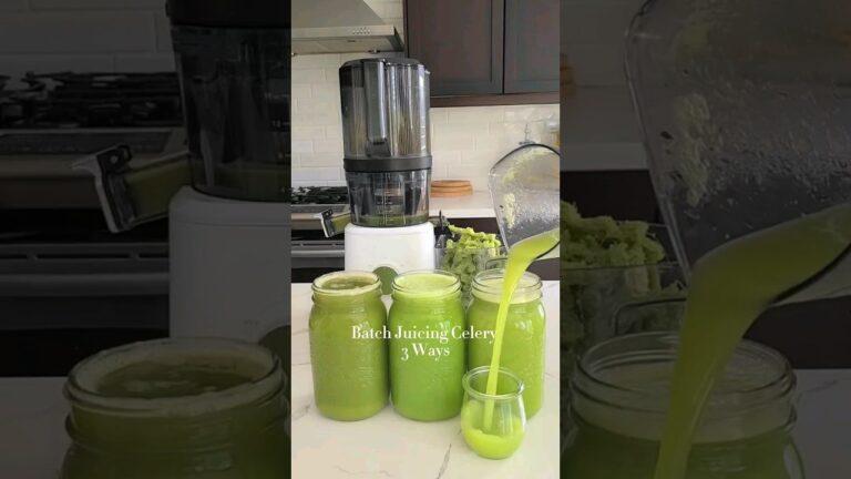 Celery juice 3 ways! Reduce inflammation and improve digestion #juicing #celery #recipe
