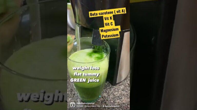 GREEN Juice recipe and nutritional benefits using Kale 🥬 #greenjuice #healthyeating #healthtips