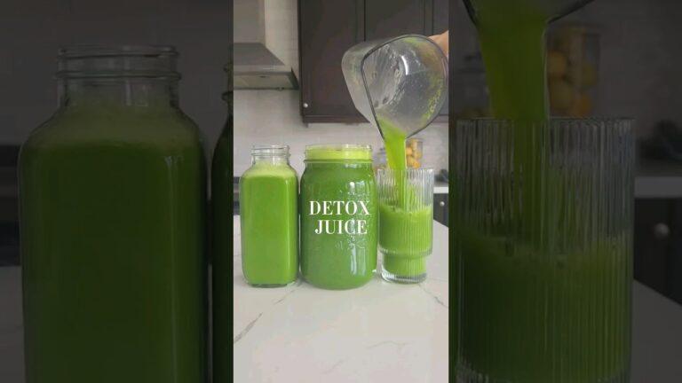 Detox juice! The best green juice recipe #juicing #detox #immunity