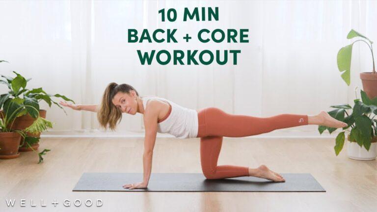 10 Minute Back and Core Strengthening Workout | Good Moves | Well+Good