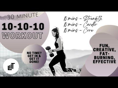 30 Minute Killer HIIT Workout | Strength, Cardio & Core - NO Repeats | Git LIIT with Amy