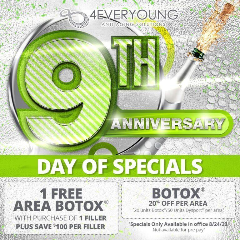 4EVERYOUNG Anti-Aging Solutions Merritt Island Anniversary Day of Specials Set Aug. 24 – Make Your Appointment Now!