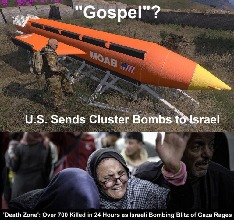 Killing Palestinians with U.S. Bombs Now Called “The Gospel”