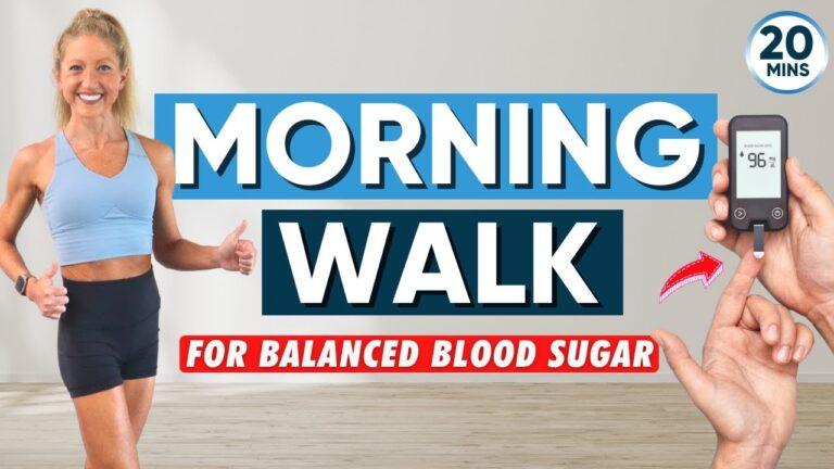 Low Impact Morning walk for balanced blood sugar (LOWER YOUR BLOOD GLUCOSE!)