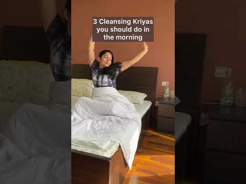 My Morning Routine with 3 Yogic Cleansing Kriyas #shorts #morningroutine #kriyayoga