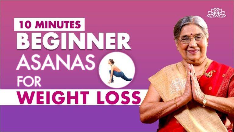 Yoga For Weight Loss: 10-Minute Beginner Asanas Practice for Weight Loss & Toning | Dr. Hansaji