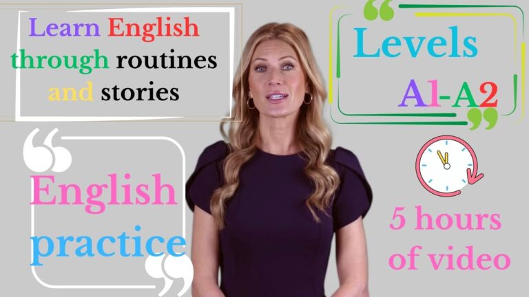 Learn Routines In English- I am... - Learn English ⭐Levels A1-A2 - All The Essentials You Will Need