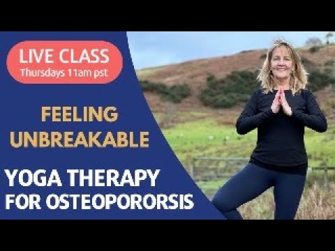 Yoga for Osteoporosis - Chair Yoga for Deep Hip Flexion