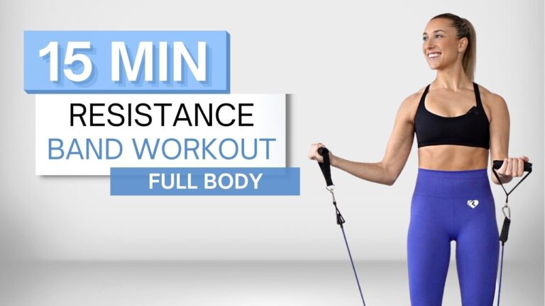 15 min RESISTANCE BAND WORKOUT | Full Body Routine | No Repeats