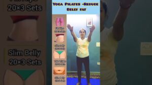 Yoga Pilates -Reduce Belly Fat part 20#yoga #weightloss #bellyfatloss #shorts