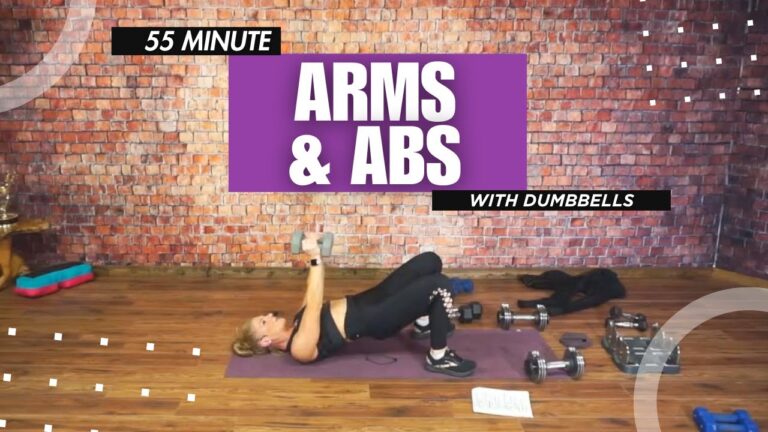 55 Min - Arms and Abs - Workout 🔥Dumbbells Only 🔥