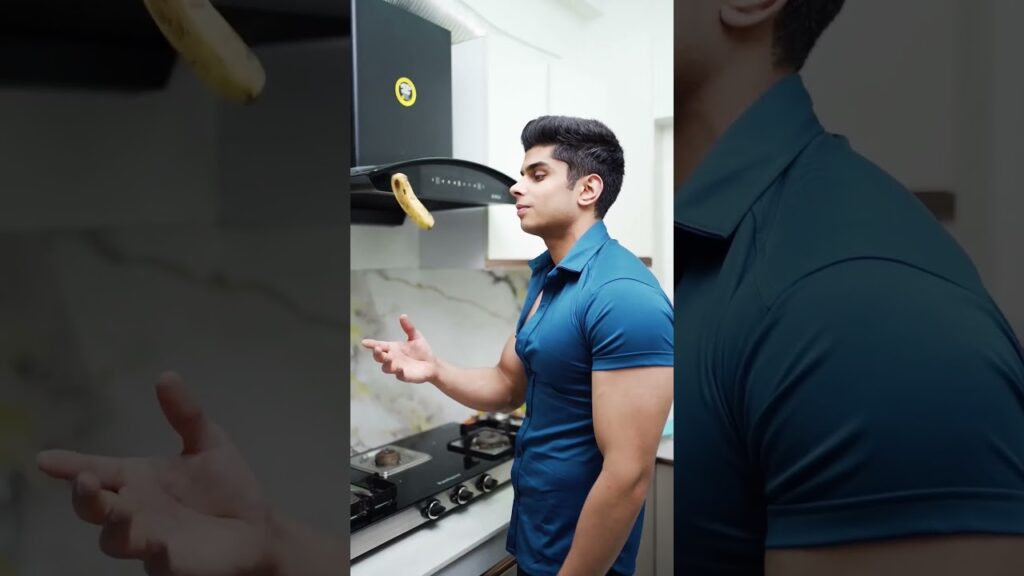 Homemade MASS GAINER for BEGINNERS✅| Weight gain😍 No Supplements❌ #MuscleGain #DailyShorts #shorts