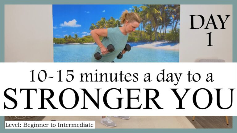 One month to a STRONGER you | Strength Training Program for Seniors & Beginners | Day 1