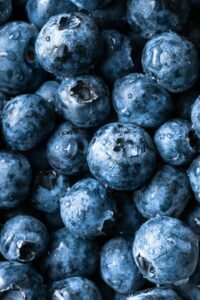 Close-up of fresh blueberries