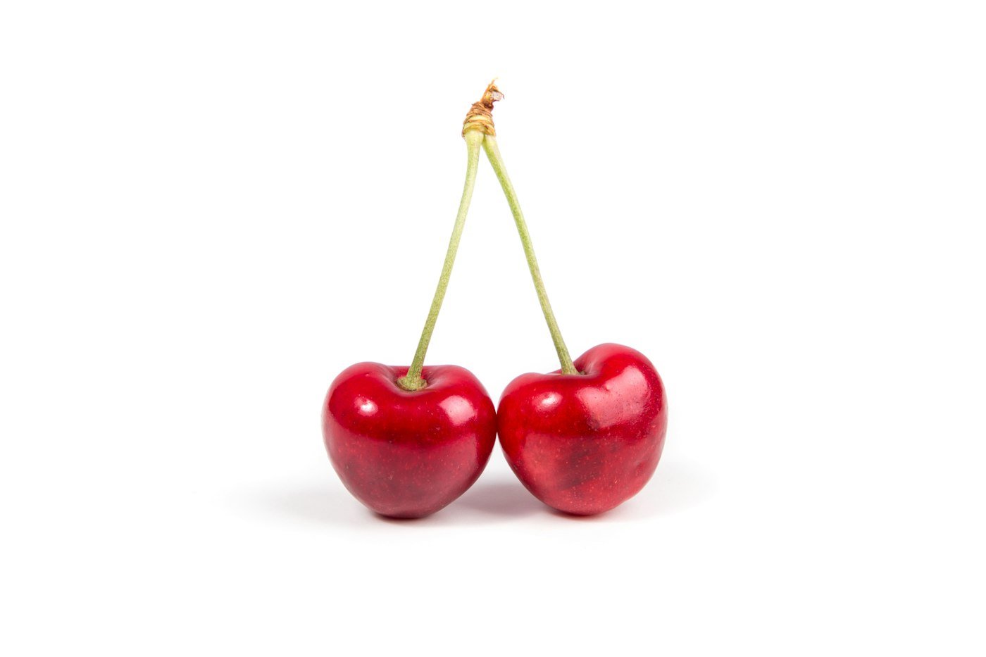 Close-up of a ripe red cherry
